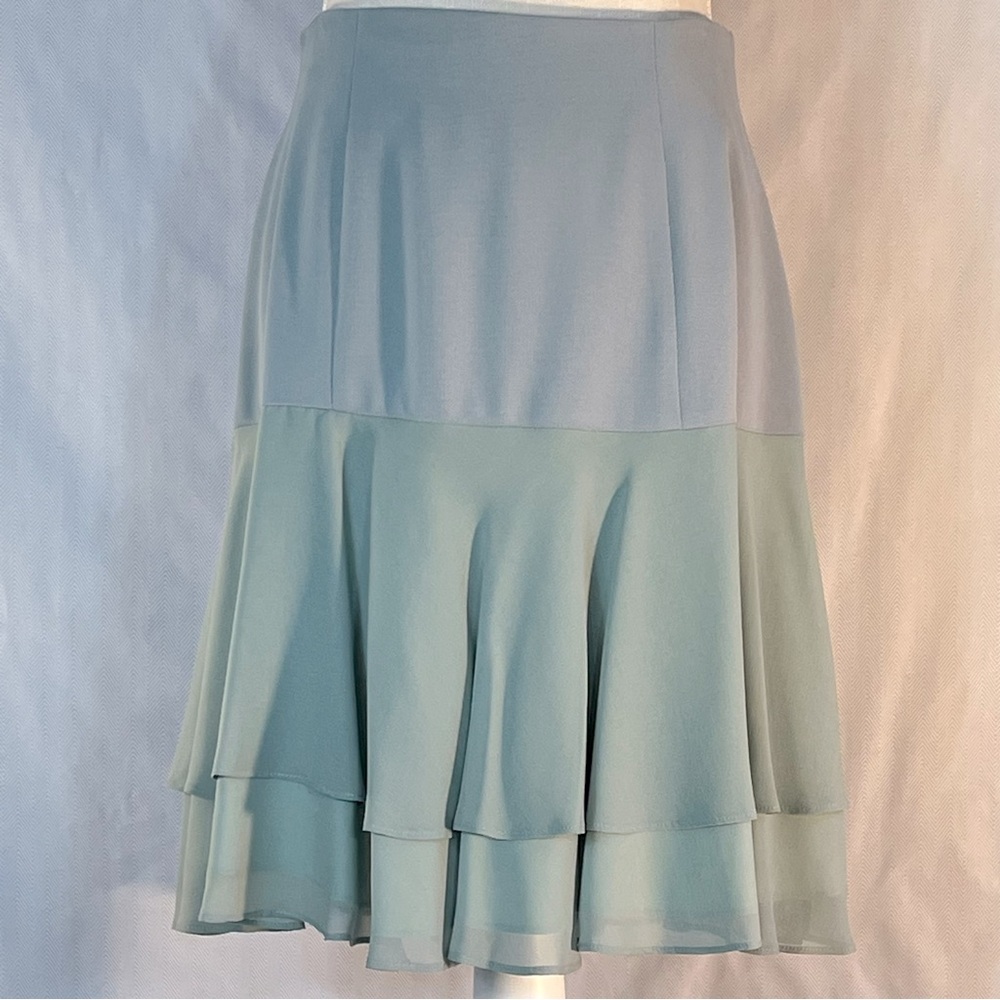Dina Bar-El Vintage Flirty Skirt Fitted Across Stomach Tiered Flared Hem S 👍